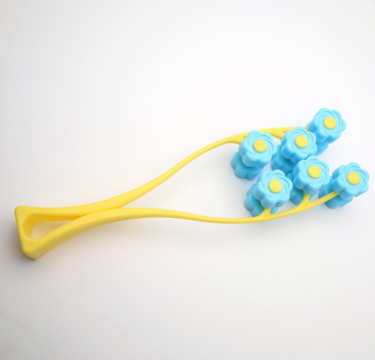 Three-stage pull-up small face flower roller rose massage roller Facial Massager Massage Roller 4158