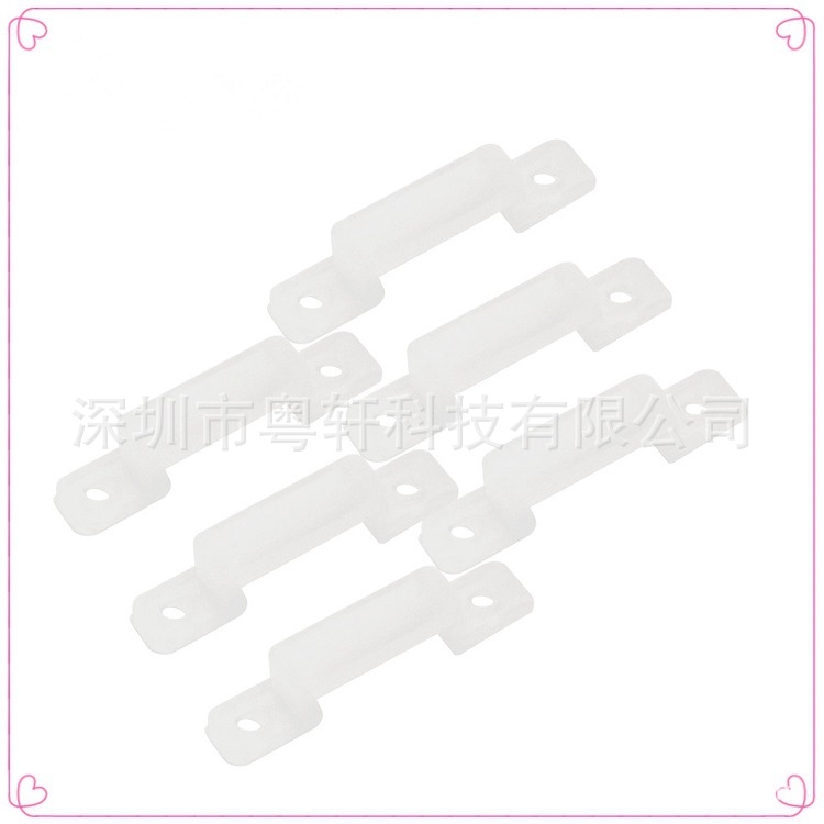 Светодиодная мягкая световая лента с силиконовым зажимом, водонепроницаемая, не деформируется, фиксированный зажим 8мм 10мм 12мм