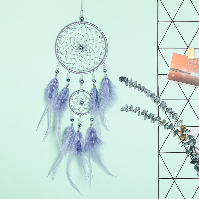 Girl's Heart Dreamcatcher Net Hanging Decoration Handmade Wind Chimes Room Decoration Creative Send Students Birthday Tanabata Valentine's Day