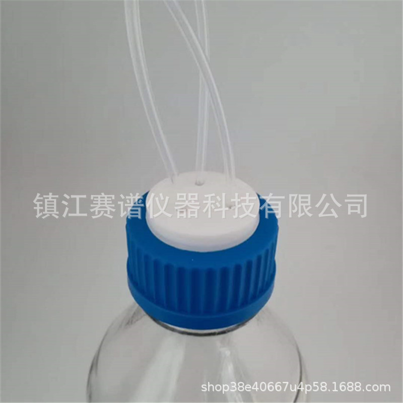 Processable and Customized One Hole, Two Holes, Three Holes, Mobile Phase Bottle Cap, Efficient Chromatography Reagent Bottle Cap