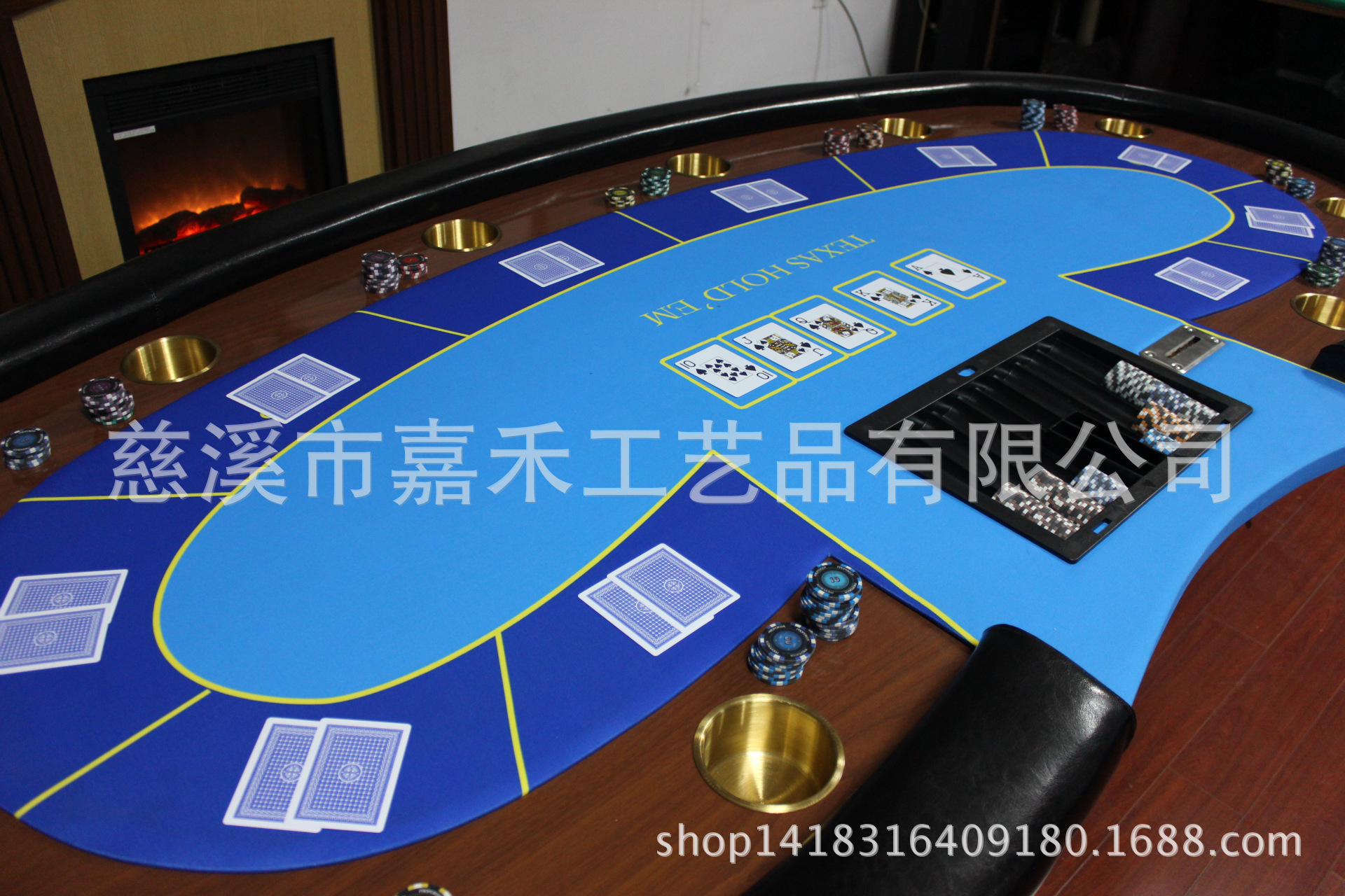 Manufacturer Produces 96inch Solid Wood Texas Hold'em Table with Customizable logo, Customized Entertainment Room Chess and Card Table