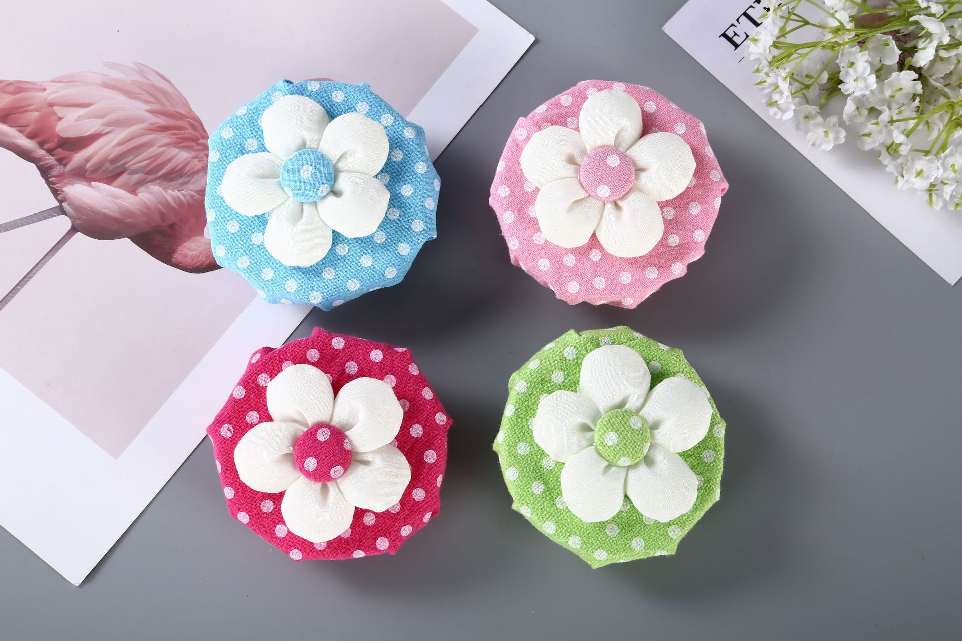 Wholesale Supply of Flower Round Door Handle Protective Cover, Cool Cover, Suitable for Autumn and Winter Home Furnishings