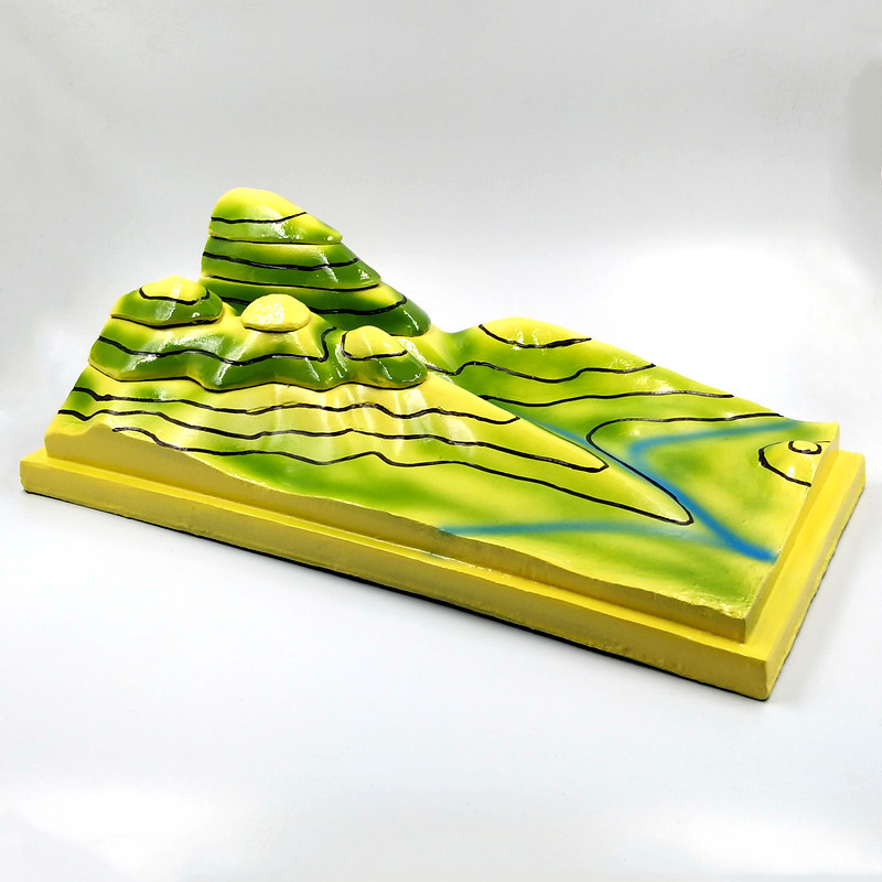 Contour topographic map interpretation model teaching instrument manufacturer J34015 geography teaching model
