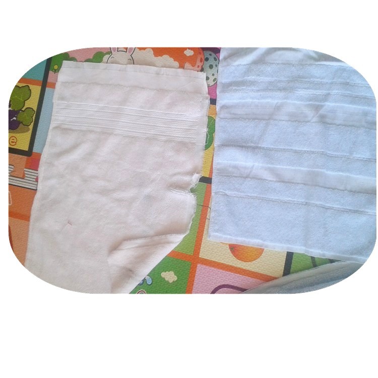 Manufacturer Supplies Cotton Chemical Fiber White Colorful Towel Head Waste Thread Cold Line Wiping Machine Cloth Water and Oil Absorbing Rag