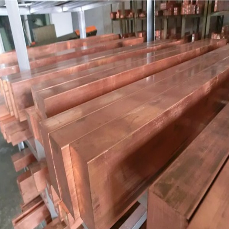 Spot Wholesale Lightning Protection Grounding T2 Copper Bars for Electricians, High Purity T2 Conductive Copper Strips with Complete Specifications