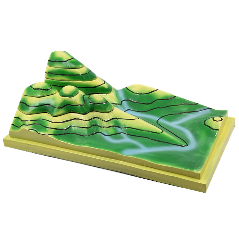 Contour topographic map interpretation model teaching instrument manufacturer J34015 geography teaching model