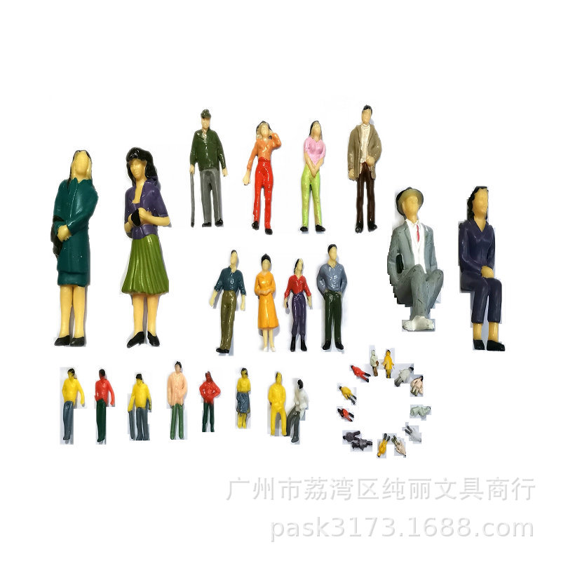 Wholesale diy sand table character model colored villainy mini sand table model villainy simulation colored villainy