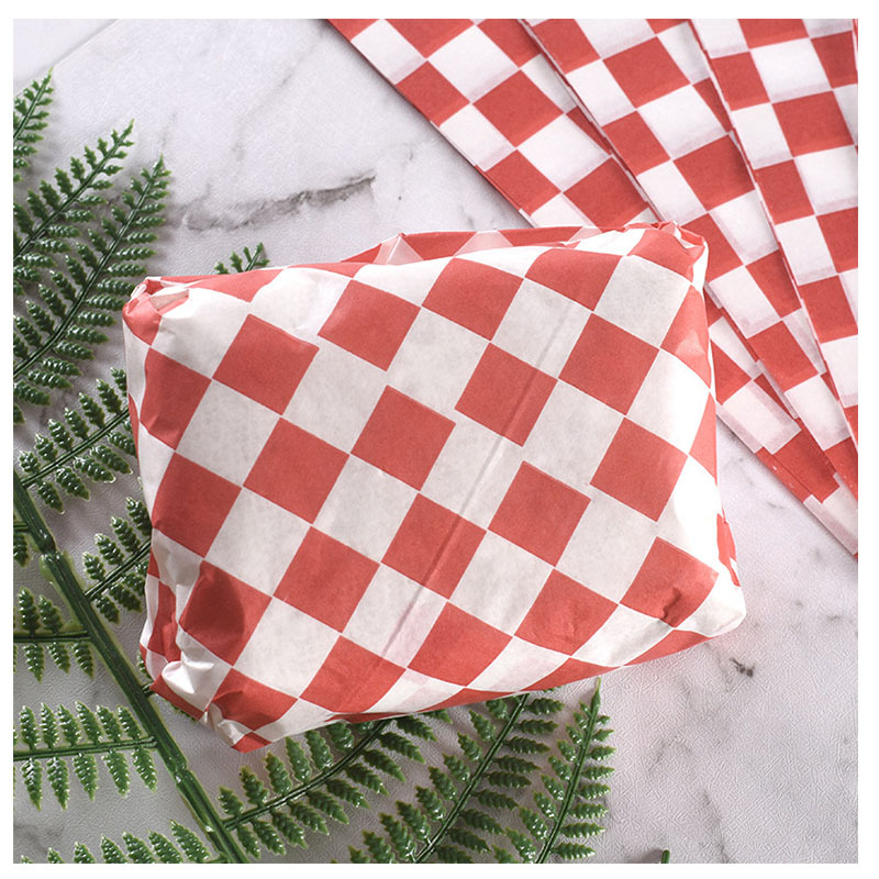 Foreign trade cake roll oil-proof paper pastry chicken roll coated tray paper baking packaging plate paper Hamburger paper customization