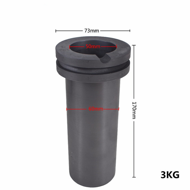 High Purity Graphite Crucible Small Smelting Furnace Special High Temperature Resistant Precious Metal Double Ring Smelting Crucible Precious Metal Smelting