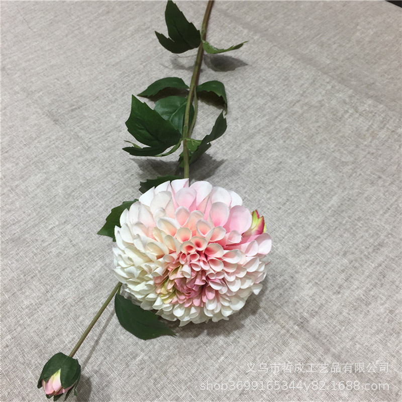 Artificial daliju artificial flower living room dining table decoration flower European Vase decoration silk flower wedding background flower arrangement