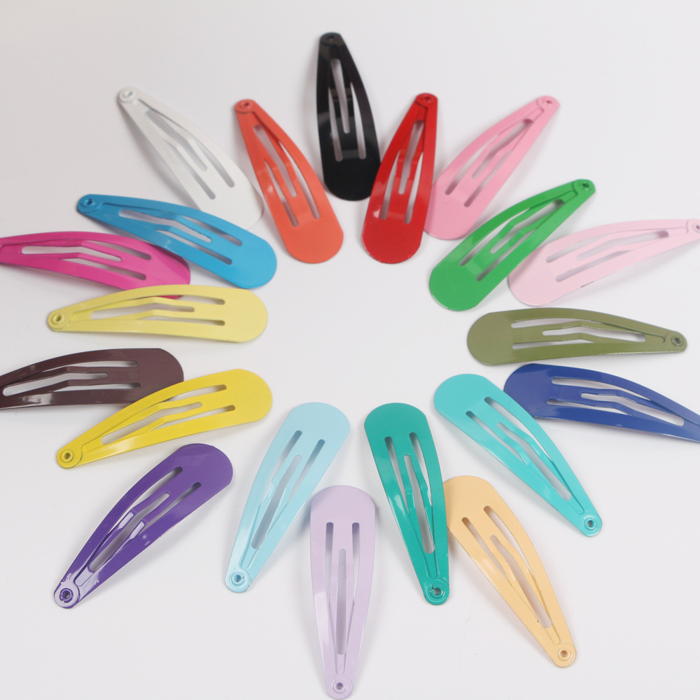 BB clip 5CM children Guangzhou quality paint spray color drop clip colorful side clip suit drop hair clip suit