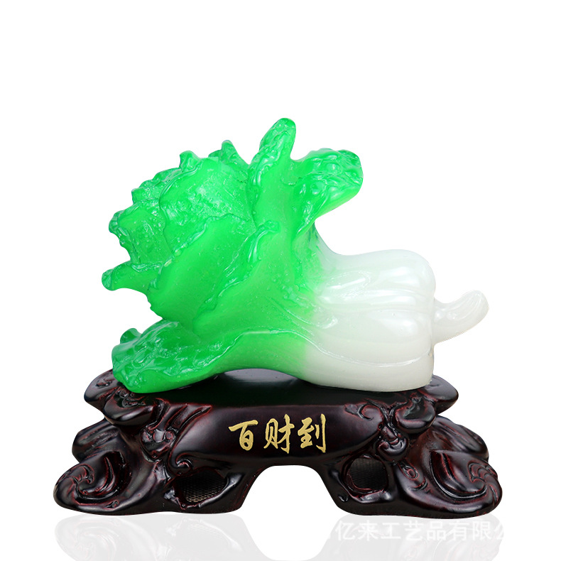 Baicai to cabbage home ornaments car decoration ornaments creative promotional gifts resin crafts manufacturers wholesale