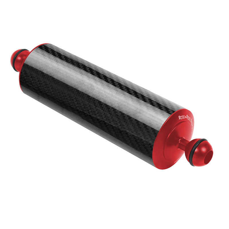 New diving photography double ball head buoyancy lamp arm ultra lightweight carbon fiber diameter D60MM lamp arm buoyancy tube