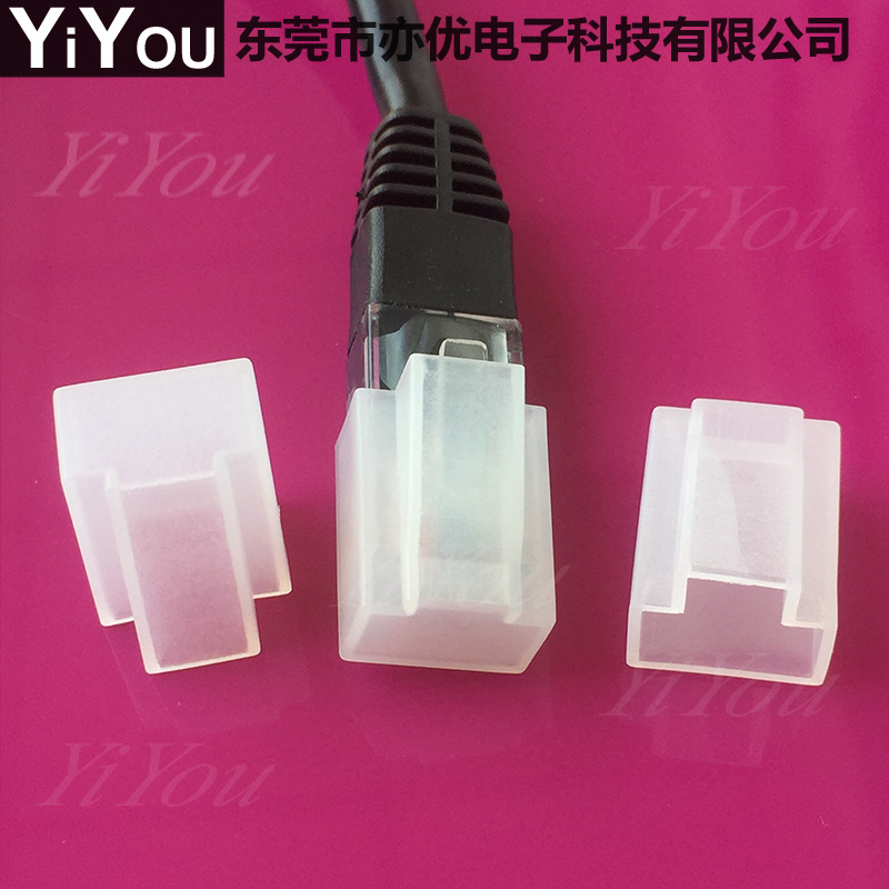 Защитный чехол для разъема сетевого кабеля RJ45 мужская головка, защитный чехол для кристаллической головки, пылезащитная крышка, пластиковый резиновый чехол