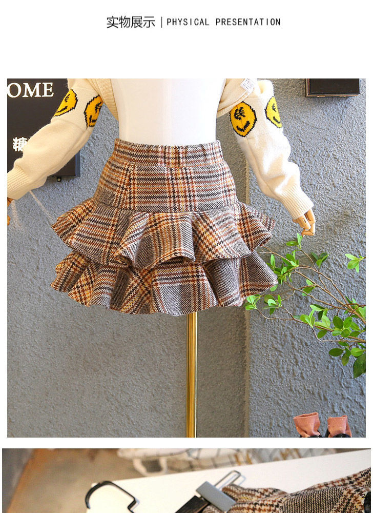 ins2019 New Korean Style Children's Wear Girls' Skirt Spring and Summer Cute Children's Pleated Skirt Children's Short Skirt