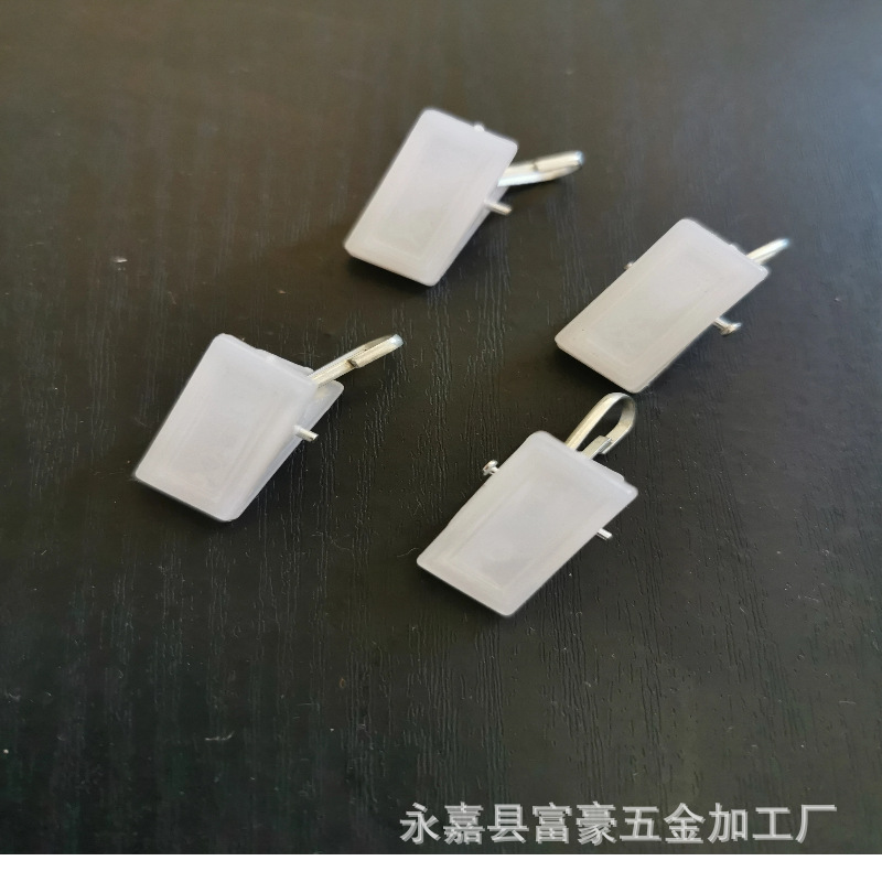 Manufacturers Supply Round Plastic Curtain Clip with Hook Live Mouth Ring Curtain Clip White Buckle Clip