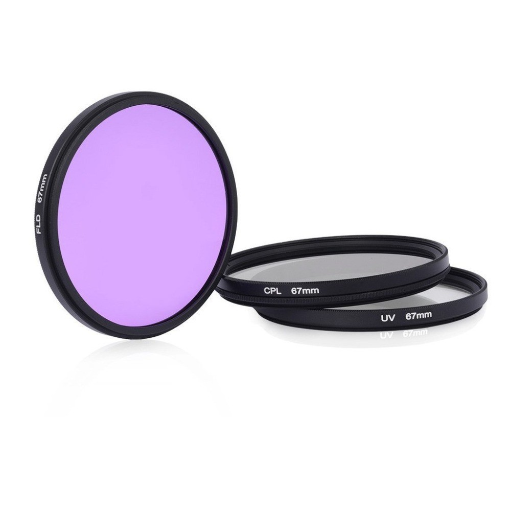 Photography SLR Camera Polarizer UV CPL FLD Fluoroscope 3 Pieces Filter Pack 3 Pieces Set