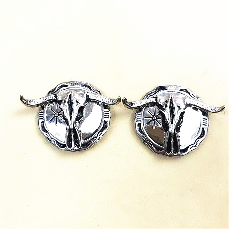 Прямая продажа с завода, декоративная пряжка в виде бычьей головы, персонализированная винтажная пряжка для кошелька, пряжка для монет, тканевая пряжка, аксессуары для кожаных изделий, пряжка для долларов