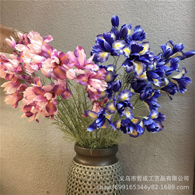 High-end simulation fake flower Alice Iris living room bedroom decoration floral studio bride wedding photography flower