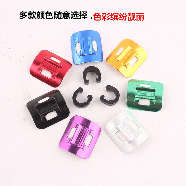Bicycle C- type buckle threading device mountain bike pipe buckle aluminum alloy tubing fixed seat patch threading buckle