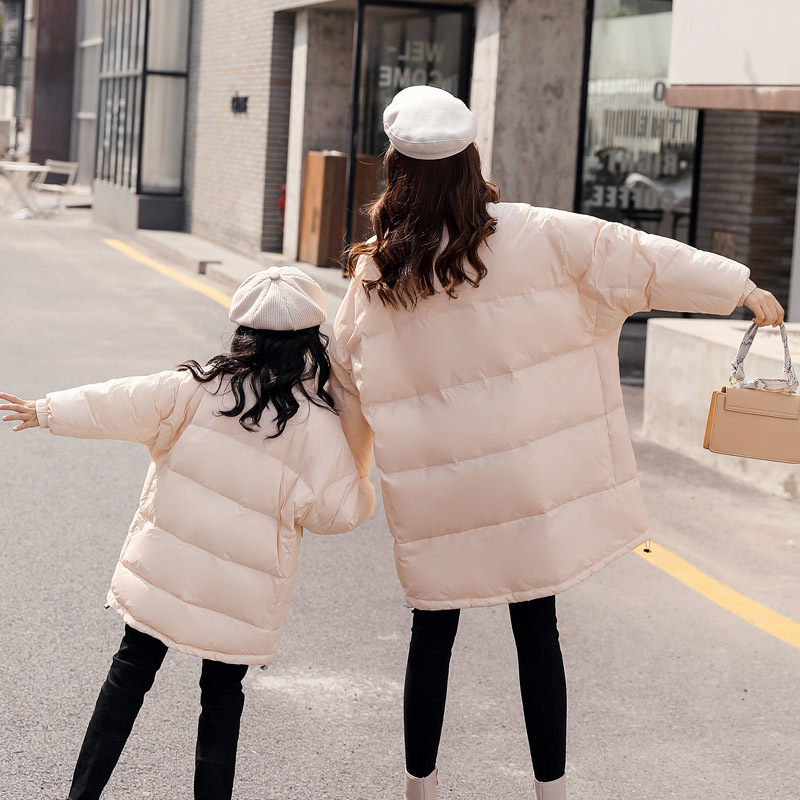 Weidong 2019 New Parent-child Down Jacket Fashion Loose Large Size Mother's Women's Down Jacket Micro-business 1937