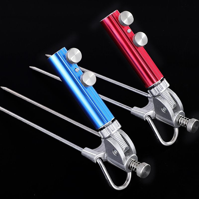 Battery support ground insertion universal ground insertion stainless steel battery frame ground insertion bracket insertion fishing gear fishing accessories