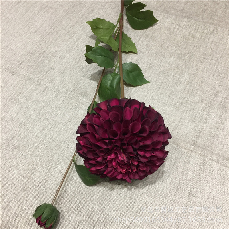 Artificial daliju artificial flower living room dining table decoration flower European Vase decoration silk flower wedding background flower arrangement