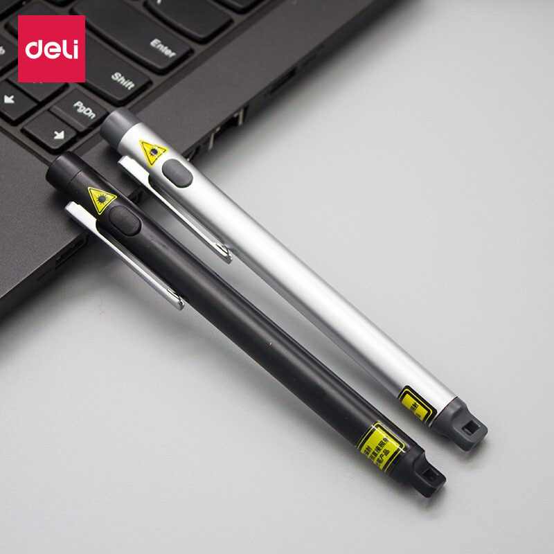 Deli 3933 Infrared Ppt Black Teaching and Lecture Projector Pointer Red Light Laser Pointer Wireless