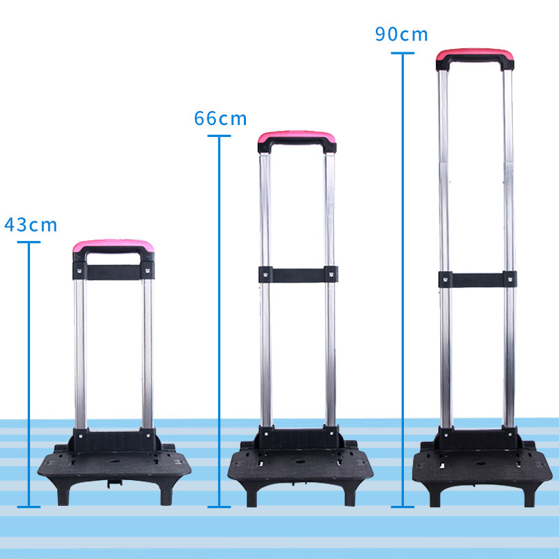 Customized luggage accessories aluminum alloy trolley case accessories Universal Children's schoolbag trolley flash wheel trolley rack