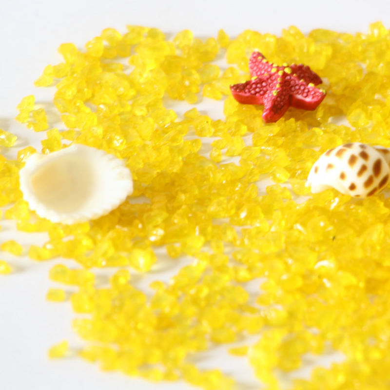 Aquarium Fish Tank Vase Decorative Bottom Sand Colorfuled Glass Sand Micro Landscape Landscaping Glass Sand Glass Gravel Glass Beads