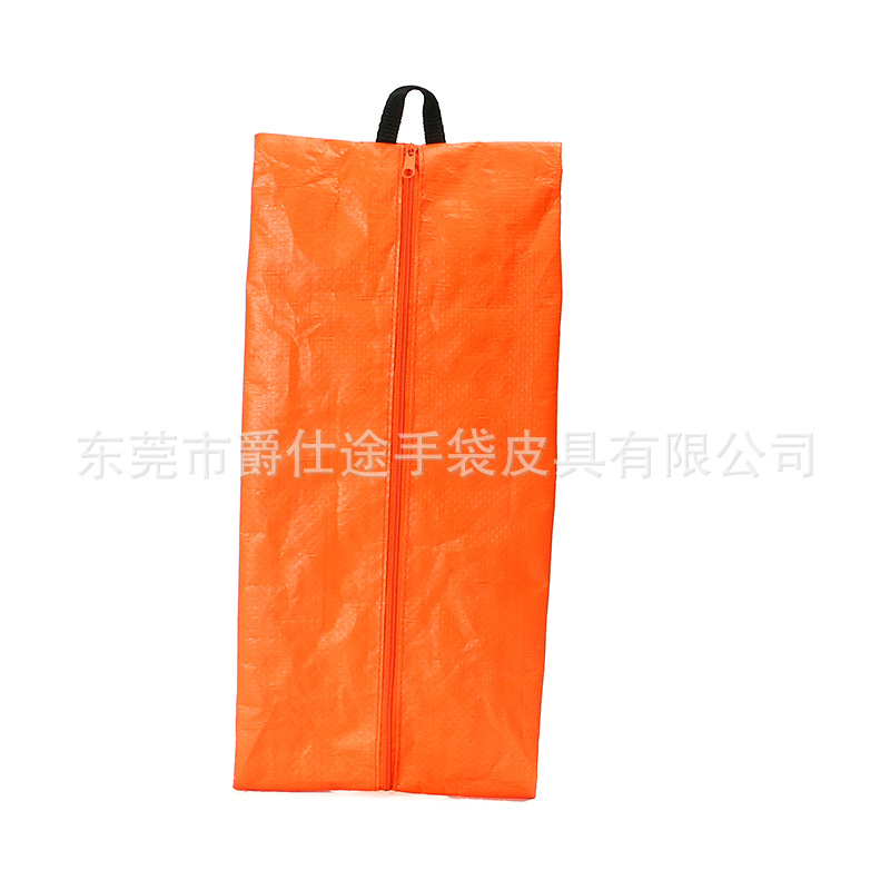 Сумка для обуви из ПЭ в японском стиле оранжевая, экологически чистая, складная, водонепроницаемая