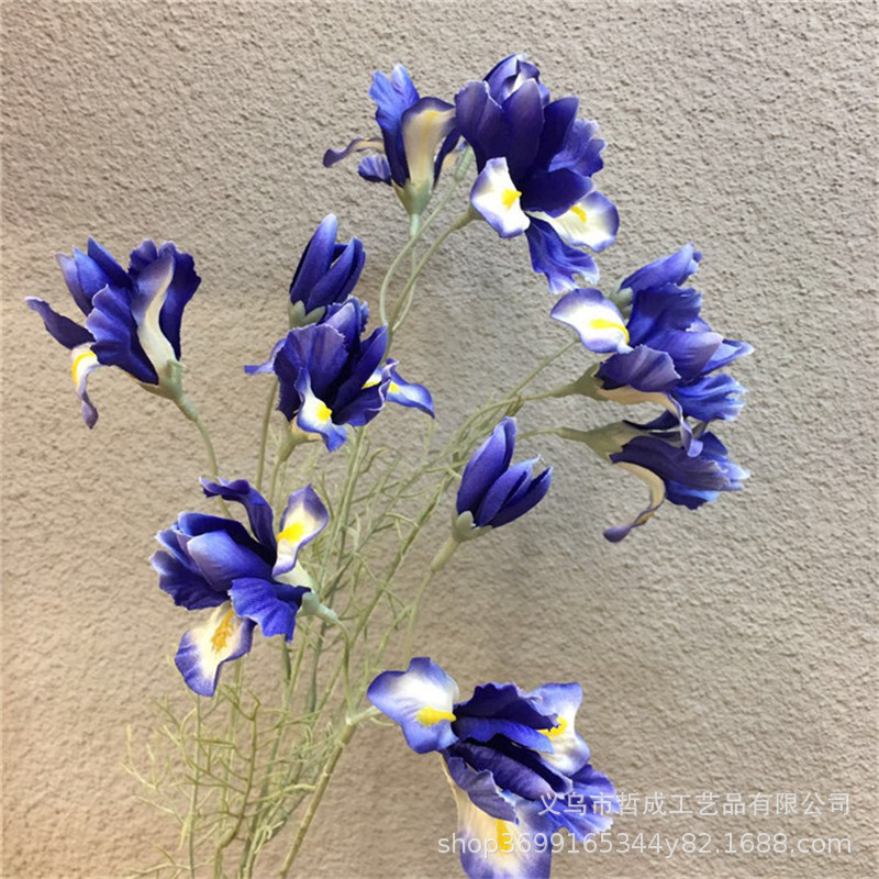 High-end simulation fake flower Alice Iris living room bedroom decoration floral studio bride wedding photography flower