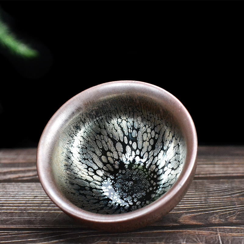 Чайная чаша с каплями масла Jianyang, серебристая, набор для кунг-фу, оптовая продажа