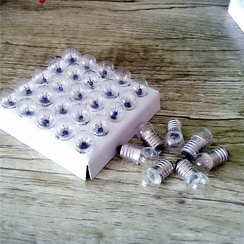 Small electric bead 1.5v2.5v3.8v6v6.2v screw small bulb experiment small electric bead physical experiment electrical equipment