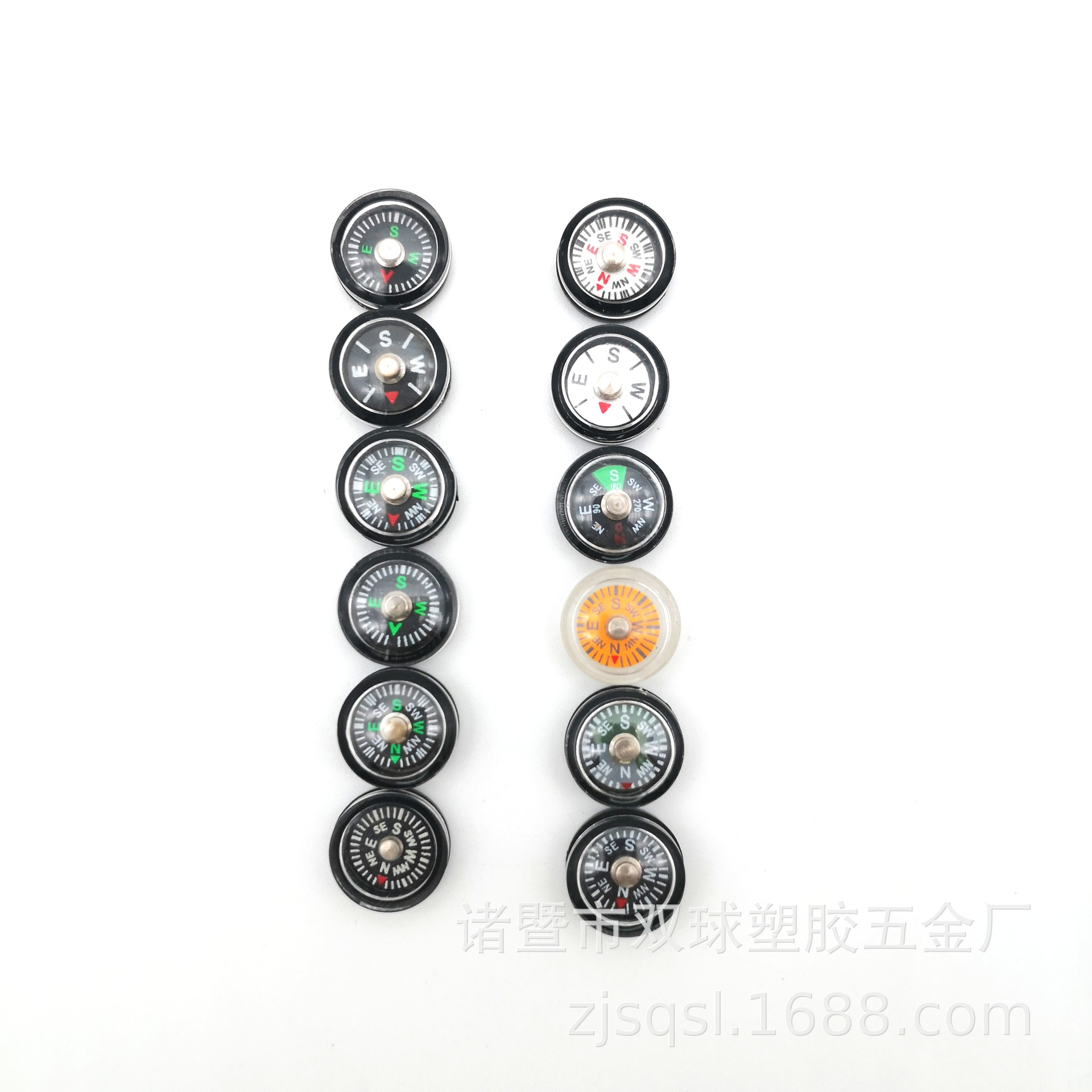 Factory Direct supply Double Ball brand 12mm high precision environmental protection mini compass wholesale miniature plastic compass