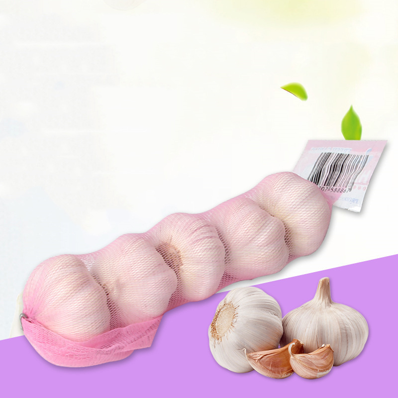 5 упаковок сетчатых мешков для чеснока, упаковка для овощей и фруктов, пластиковая нейлоновая сетка оптом