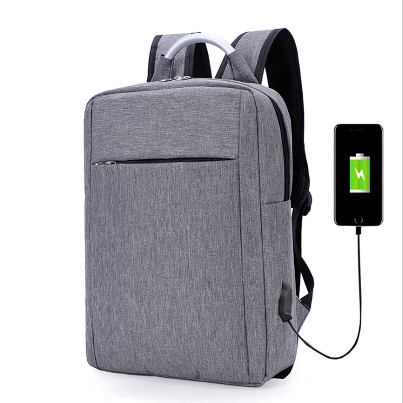 Cross-border spot computer backpack usb commuter simple business leisure backpack wear-resistant rechargeable business travel bag