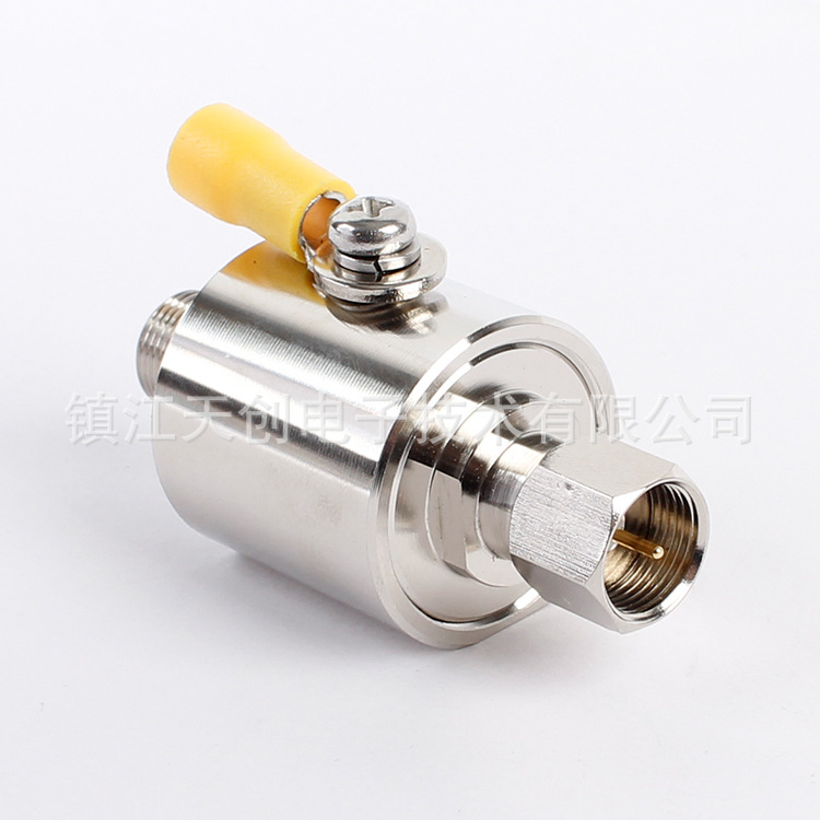 F-Type 3g British Lightning Arrester British F-Head Antenna Feeder F-Jk Lightning Arrester Can Be Customized on Demand Zhenjiang Tianchuang