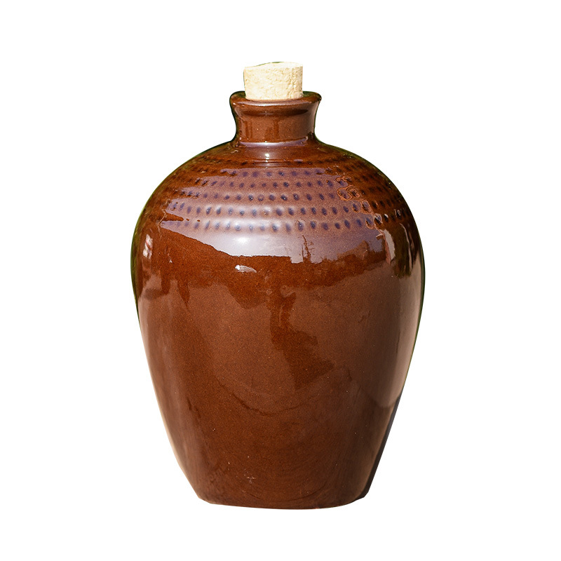 1 jin wine word bamboo woven red and yellow liquor yixing purple sand ceramic wine bottle wine jar