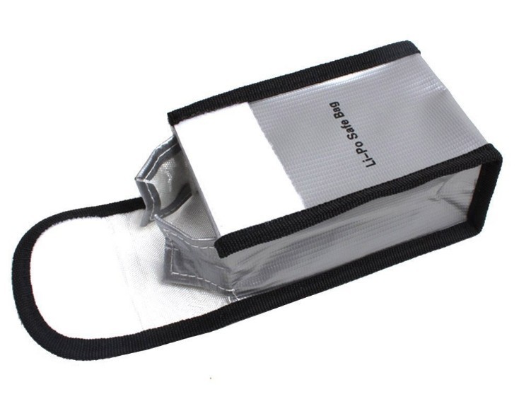 Model Aircraft Lithium Battery Explosion-Proof Bag Fire-Retardant Safe Charging Protection High Temperature Resistant Stereo Bag 125*64*50mm