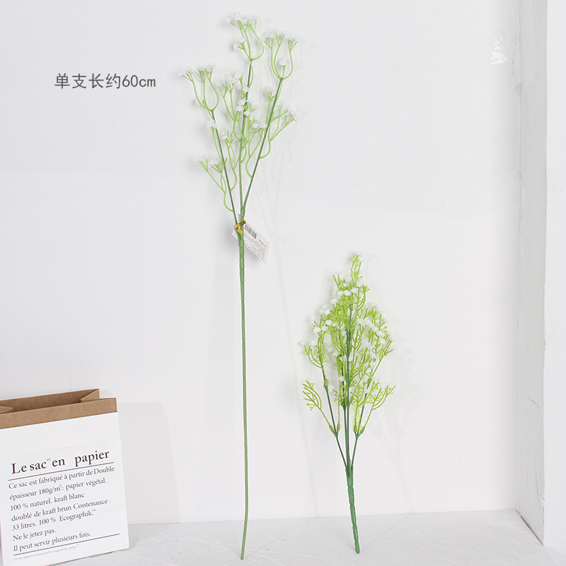 Gypsophila fake flower single PU Gypsophila simulation flower factory wholesale decoration wedding Gypsophila simulation plant