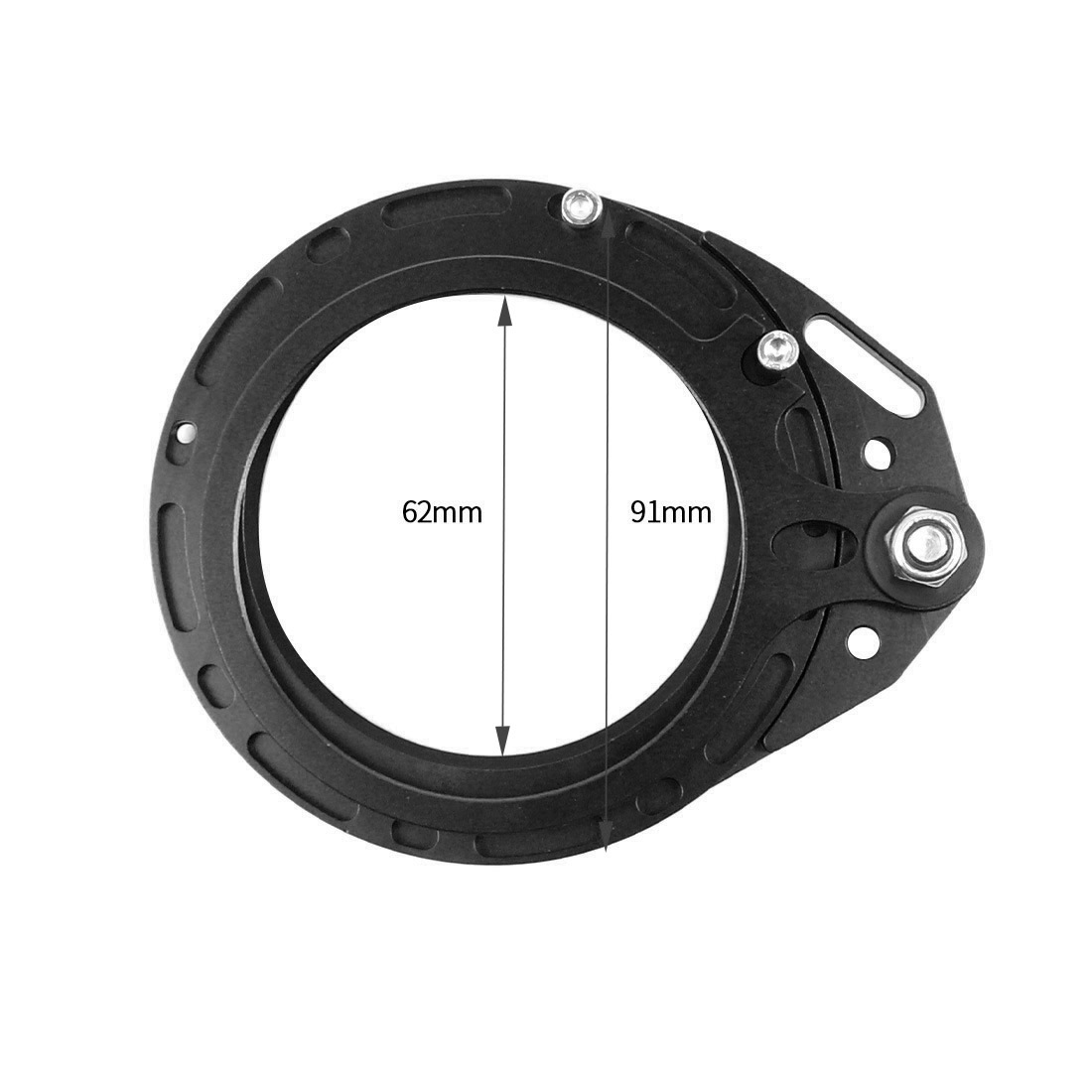 Aluminum Alloy diving lens carrier 67mm adapter ring M67 lens adapter M67 thread camera waterproof shell