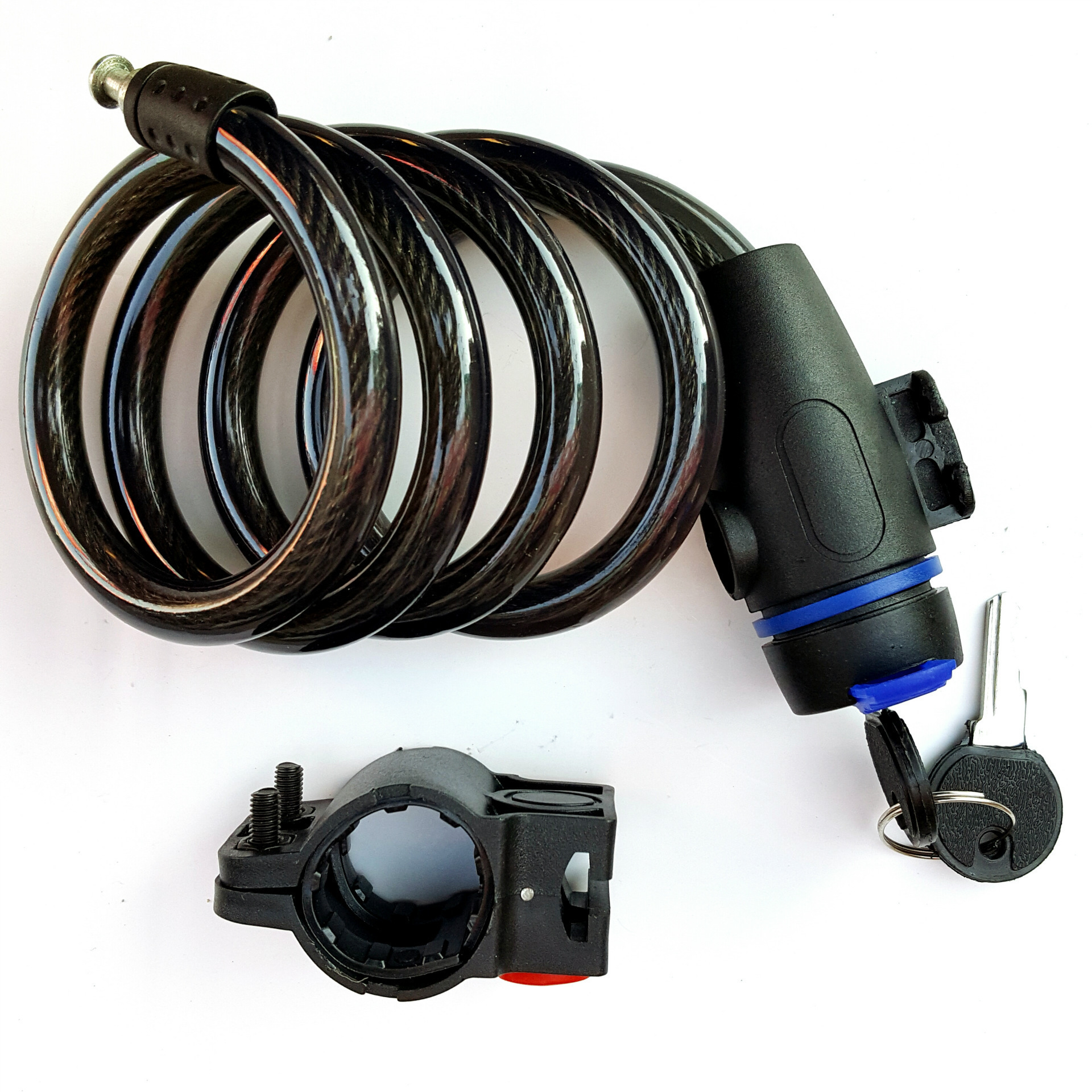 Mountain Bike Rim Key Lock Bicycle Anti-Theft Lock Bicycle Steel Cable Lock Hardware Tool Anti-Theft Lock Anti-Theft Upgrade