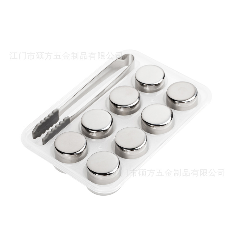 (Round cake) 304 stainless steel ice wine ice whiskey ice stone factory direct wholesale