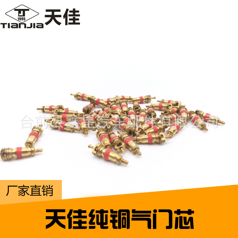 Valve valve core pure copper brass vacuum nozzle matching air needle check valve inflatable valve core 100 pieces