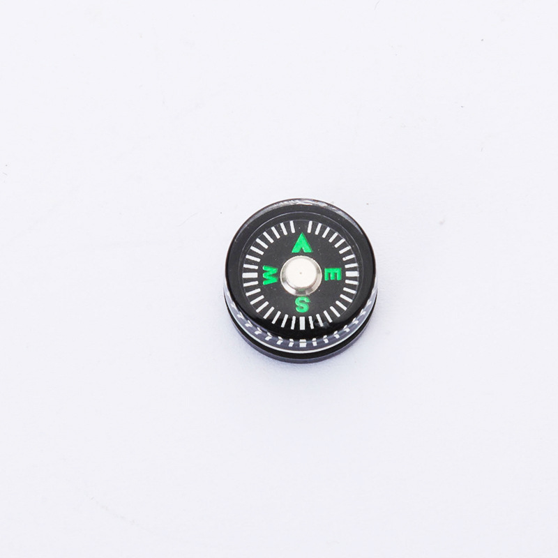 Factory wholesale outer diameter 12mm compass outdoor accessories North needle miniature environmentally friendly plastic positioning compass