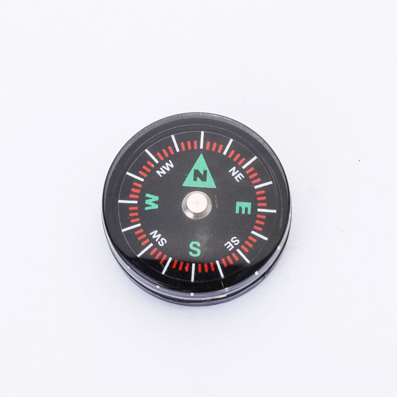 Factory supply outside diameter 30mm compass outdoor camping pointer miniature plastic precision compass