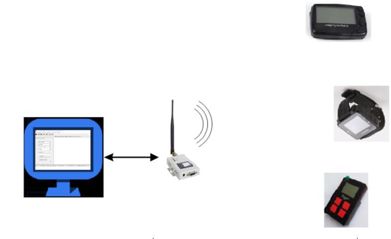 POCSAG pager Paging pager VHF Traditional pager Dry Battery Powered