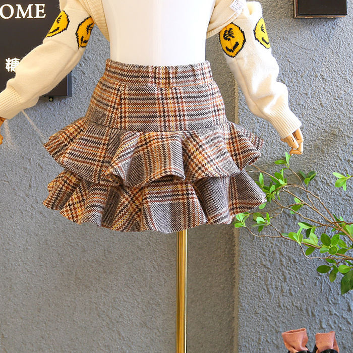 ins2019 New Korean Style Children's Wear Girls' Skirt Spring and Summer Cute Children's Pleated Skirt Children's Short Skirt