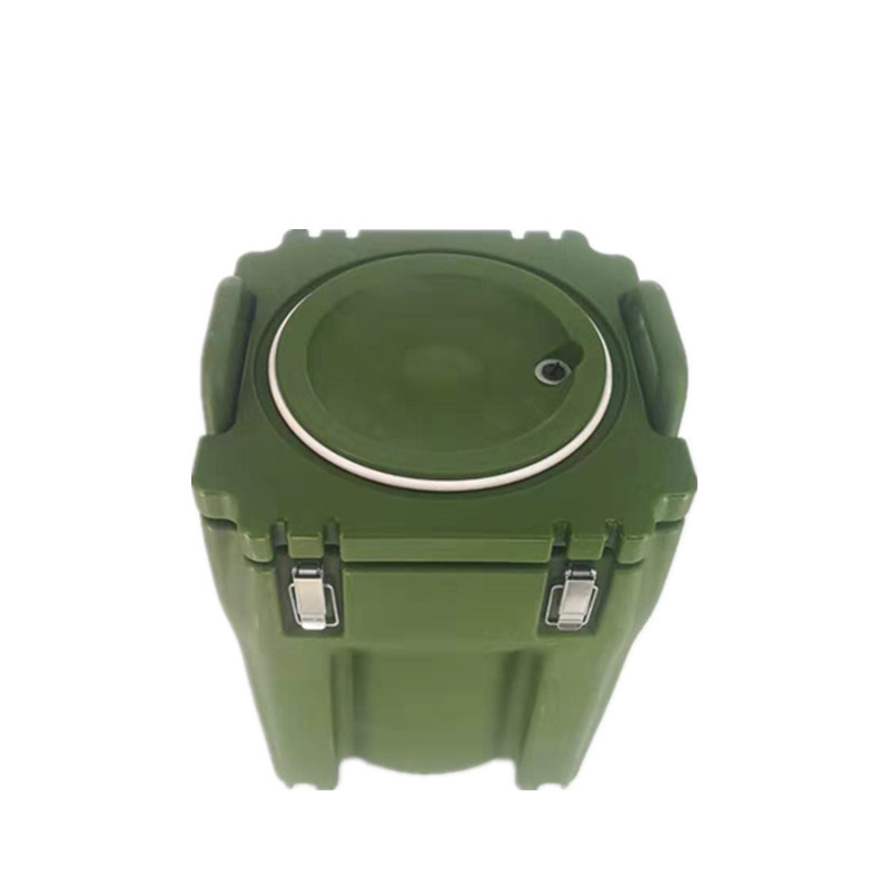 40 L roller plastic stainless steel liner soup bucket rice bucket outdoor logistics support food insulation bucket